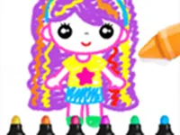 image bg Drawing Games For Girls - Color And Glitter
