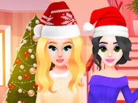 image bg Christmas Party Girls with Julie