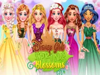 image bg Princess Girls Spring Blossoms