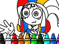 image bg Pomni Coloring Book
