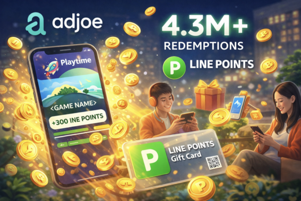adjoe’s Playtime Surpasses 4.3 Million LINE POINTS Redemptions