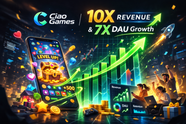 Ciao Games Achieves 10× Revenue and 7× DAU Growth