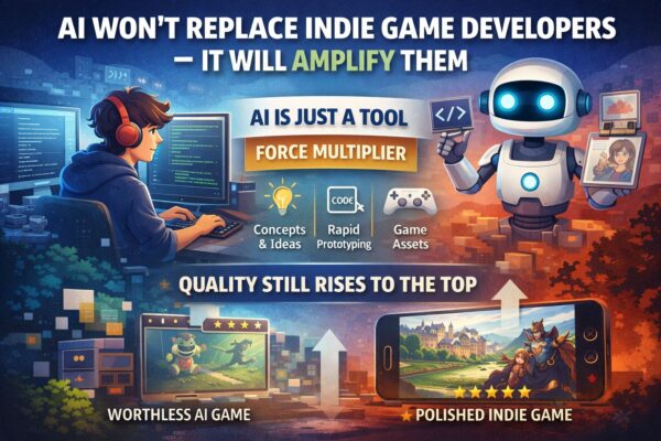 AI Won’t Replace Indie Game Developers — It Will Amplify Them